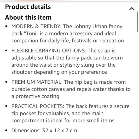 Johnny Urban Belt Bag Fanny Pack Bum Bag Waist Pack - Picture 11 of 12